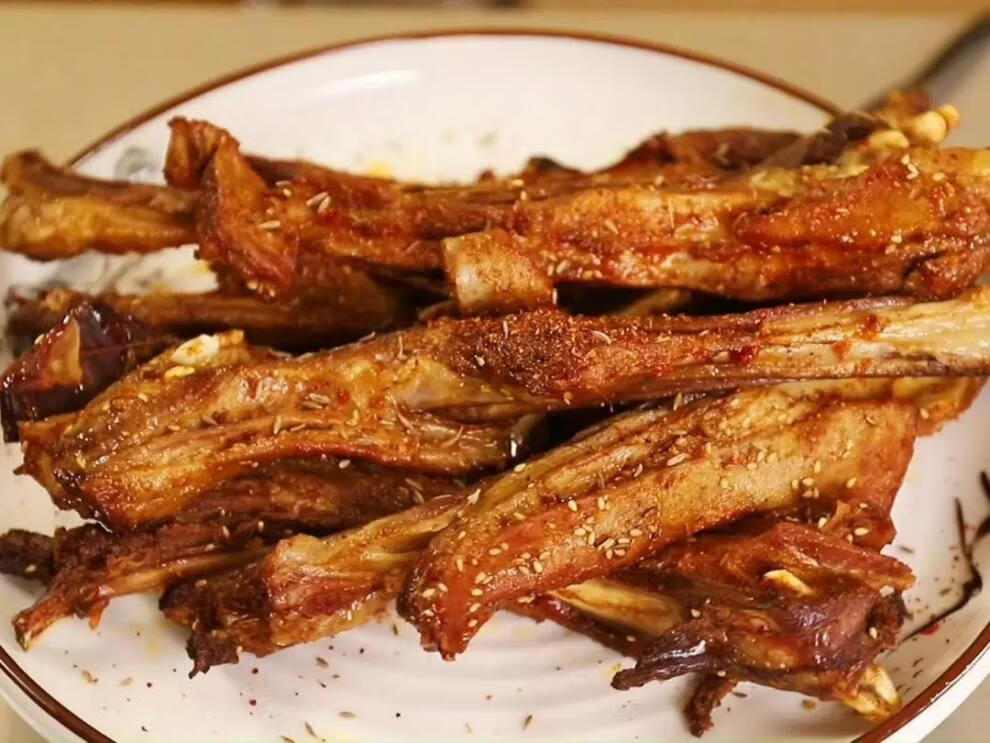 内蒙古烤羊排熟食全熟肋排新鲜羊排即食真空孜然烤羊肉特产年货昌隆