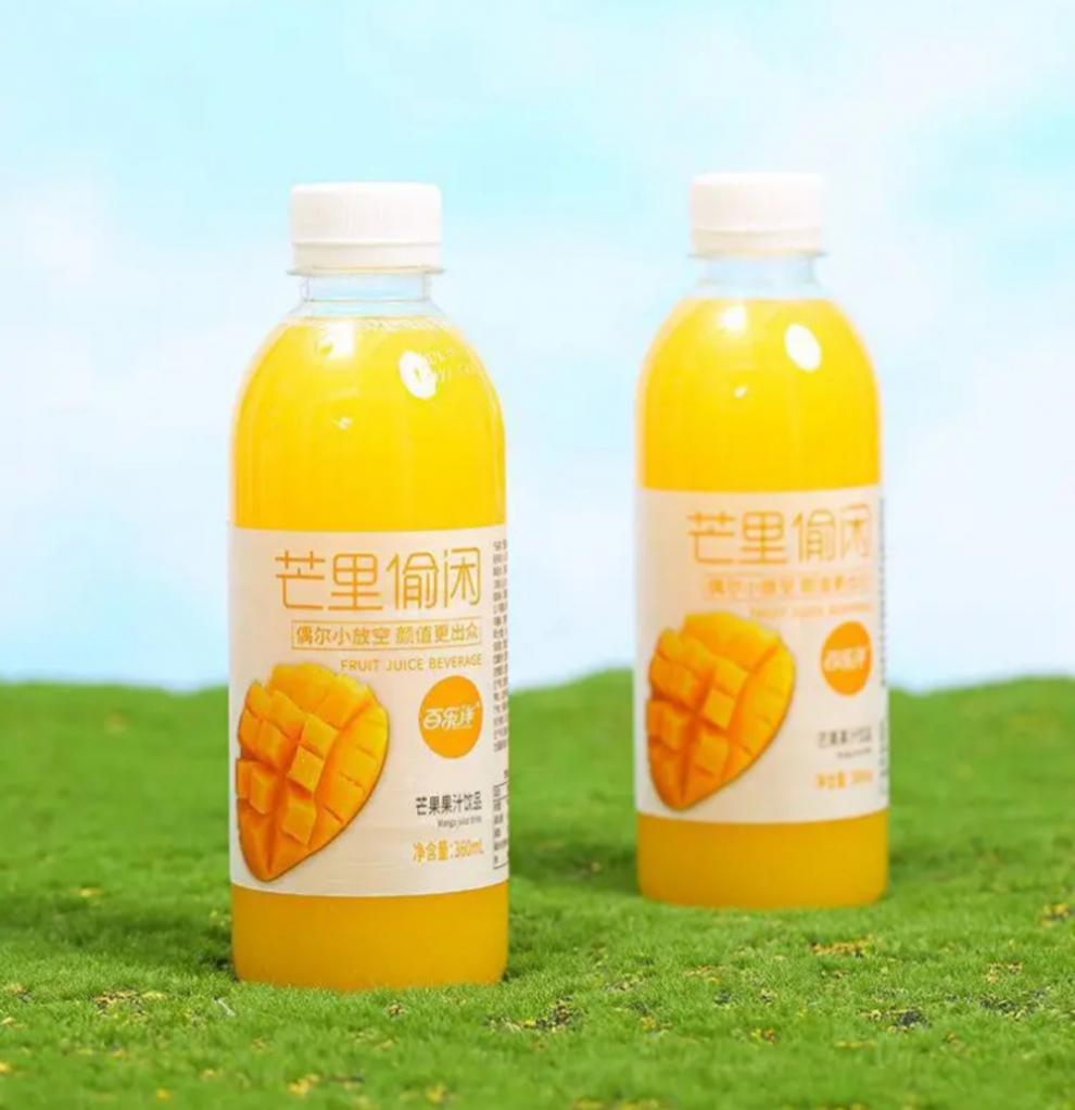 新日期橙心十足芒果甜橙猕猴桃汁果味果汁饮料360ml*6瓶 新鲜甜橙汁