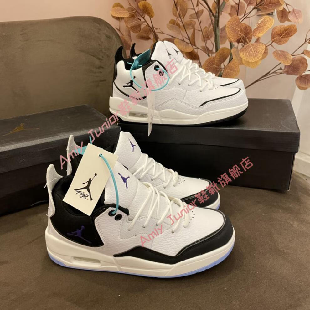 amlyjunior莆田纯原2022新款aj23简版小藤原浩气垫男女篮球鞋增高乔23