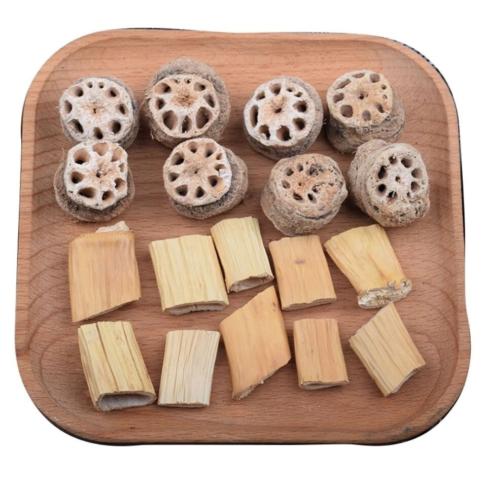 藕节芦根水 藕节干3个芦根30g 药厂原料容易上火流鼻血焦躁烦闷 藕节