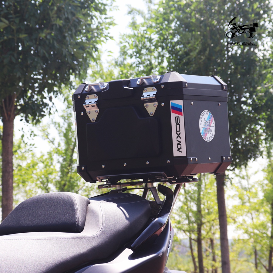 适配 于三阳tl500摩托车铝合金尾箱护杠保险杠改装件 40l尾箱 304