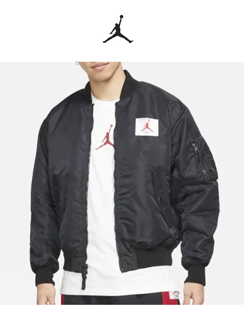 nike耐克 air jordan aj男子保暖棒球服夹克棉服外套 cv2243-010 s