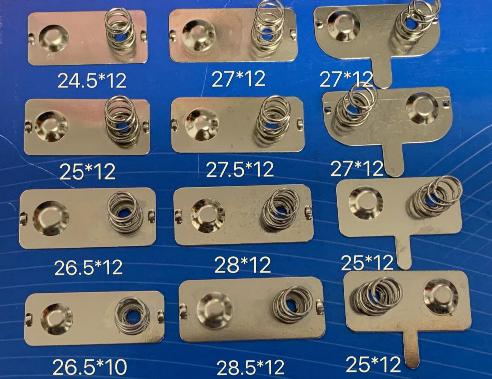 电池弹电池盒弹簧正负极接触片 常用5号7号电池弹簧片正负极接触片