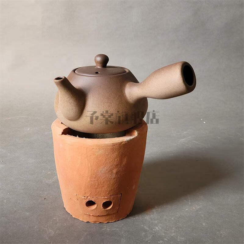 老式红泥小火炉手工碳炉烧炭炉风炉潮州橄榄炭红泥小火炉煮茶器木炭煮