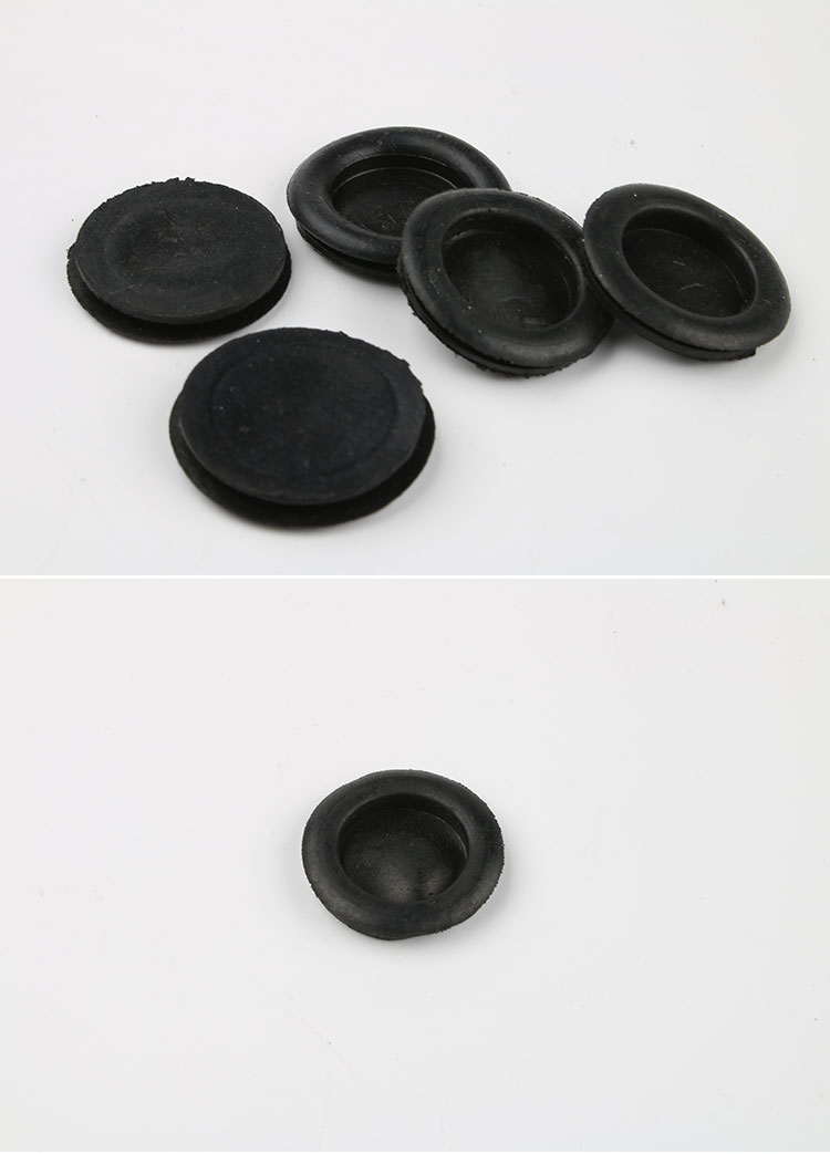 密封o型胶圈单面护线圈过出线橡胶环绝缘垫直径14150黑色整包黑色开孔