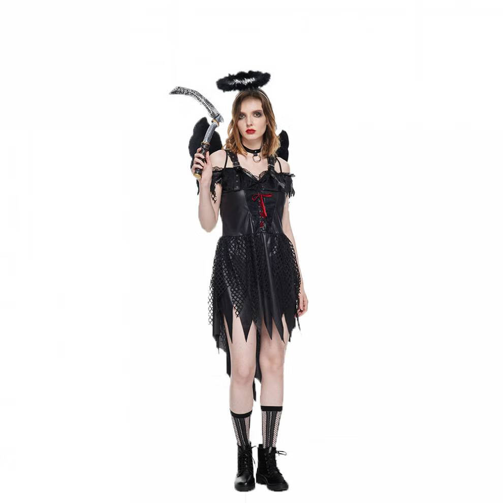 现货万圣节魅影天使表演服装套装情趣服饰派对演出服 魅影天使套装 s