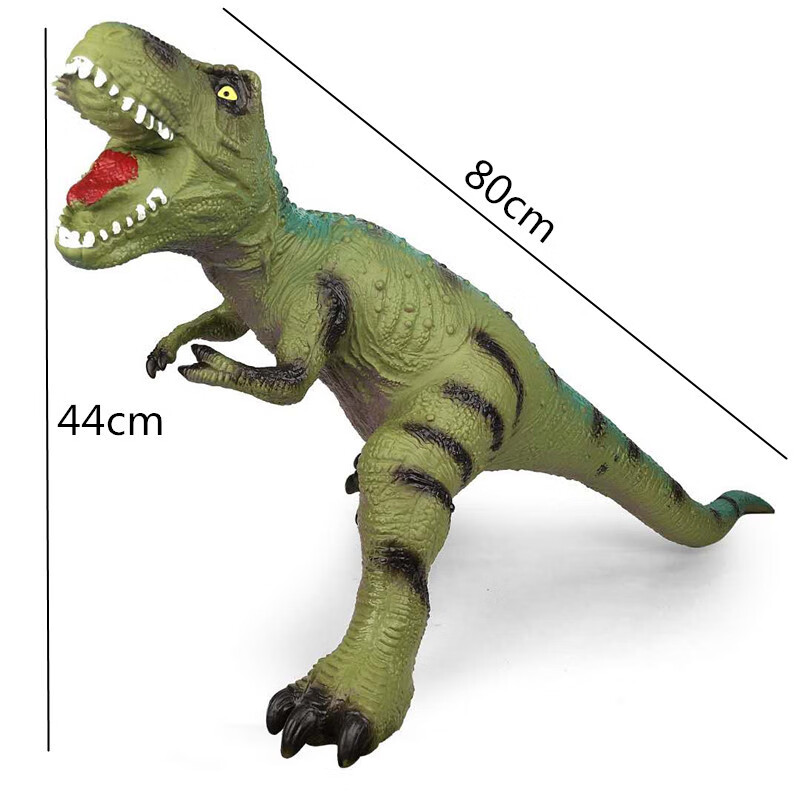 恐龙玩具软胶橡胶 超大号发声模型仿真软胶恐龙霸王龙男女孩三角龙
