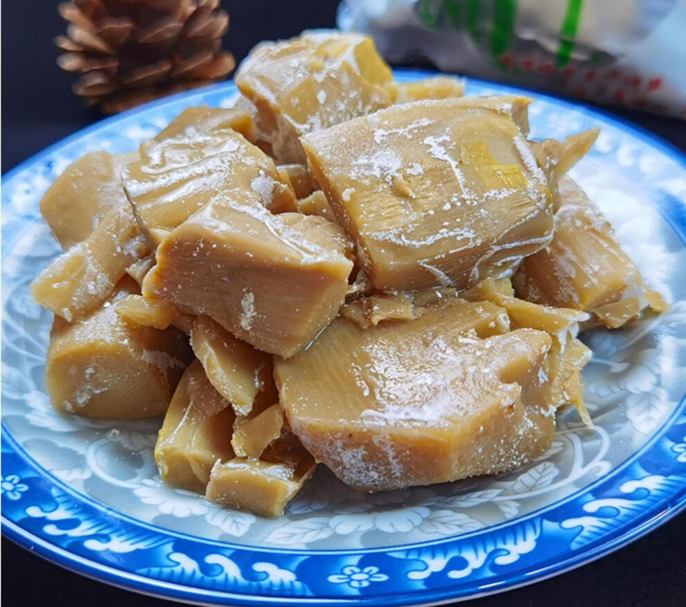 宁波奉化咸笋美味烤笋即食盐烤毛笋咸笋干下饭小菜150g*6袋装新鲜