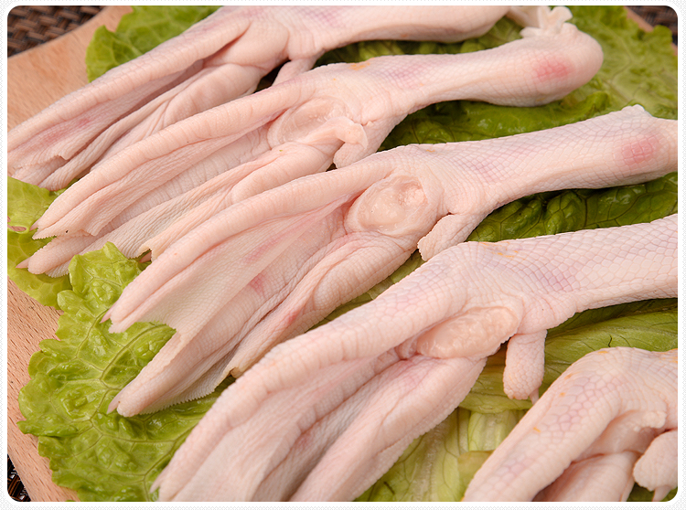 六和鸭掌1kg 烤鸭原料速冻冷冻生鲜酒店食堂沙县小吃鸭手鸭爪l号