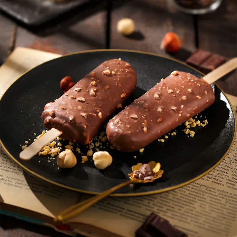 伊利巧乐兹经典巧脆棒脆香饼巧克力脆皮雪糕冰淇淋冰激凌冷饮75g10支