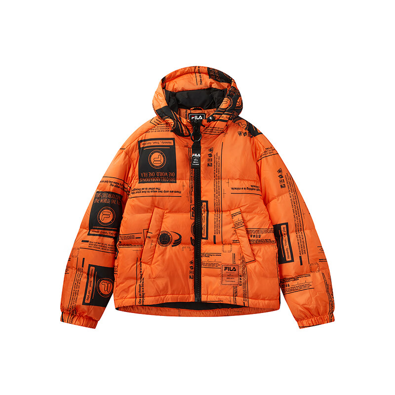 fila x mihara联名斐乐 冬款时尚连帽保暖服男 f71m048906for m(成人)