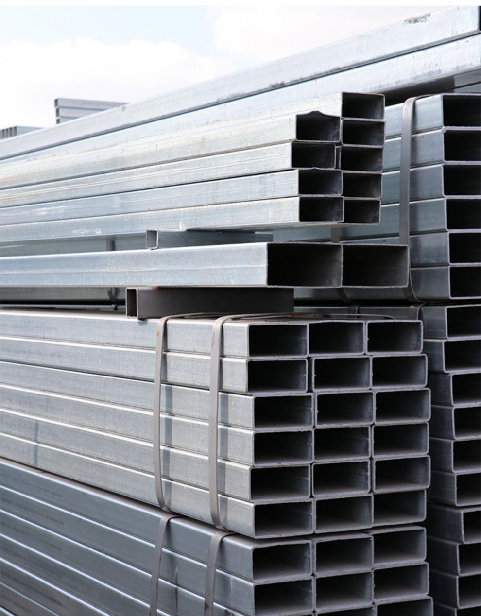 方管钢材镀锌方管40×60加厚矩形管零切冷热镀锌方管100×100方通方管