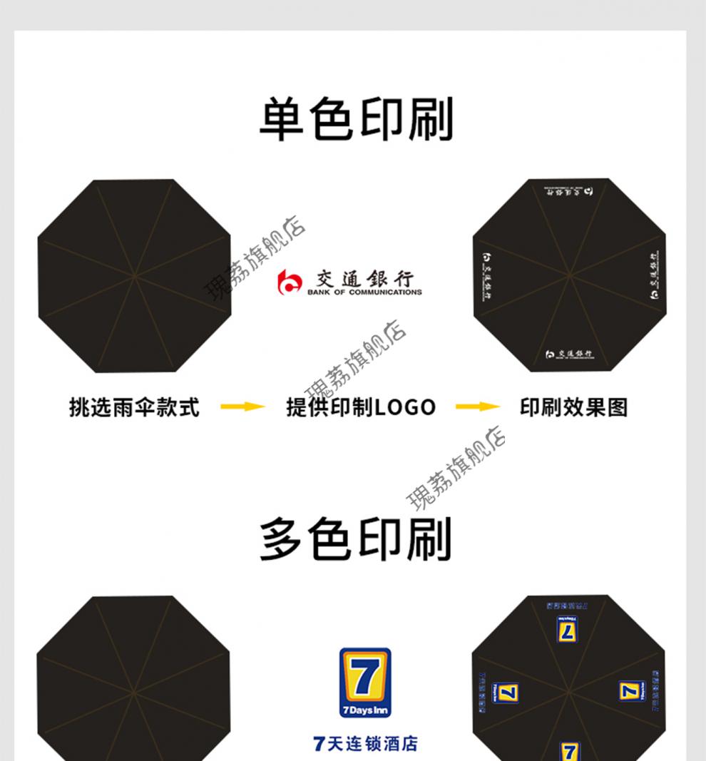 2022新款雨伞/雨具雨伞定制可印logo图案批发酒店长柄礼品伞定做直柄