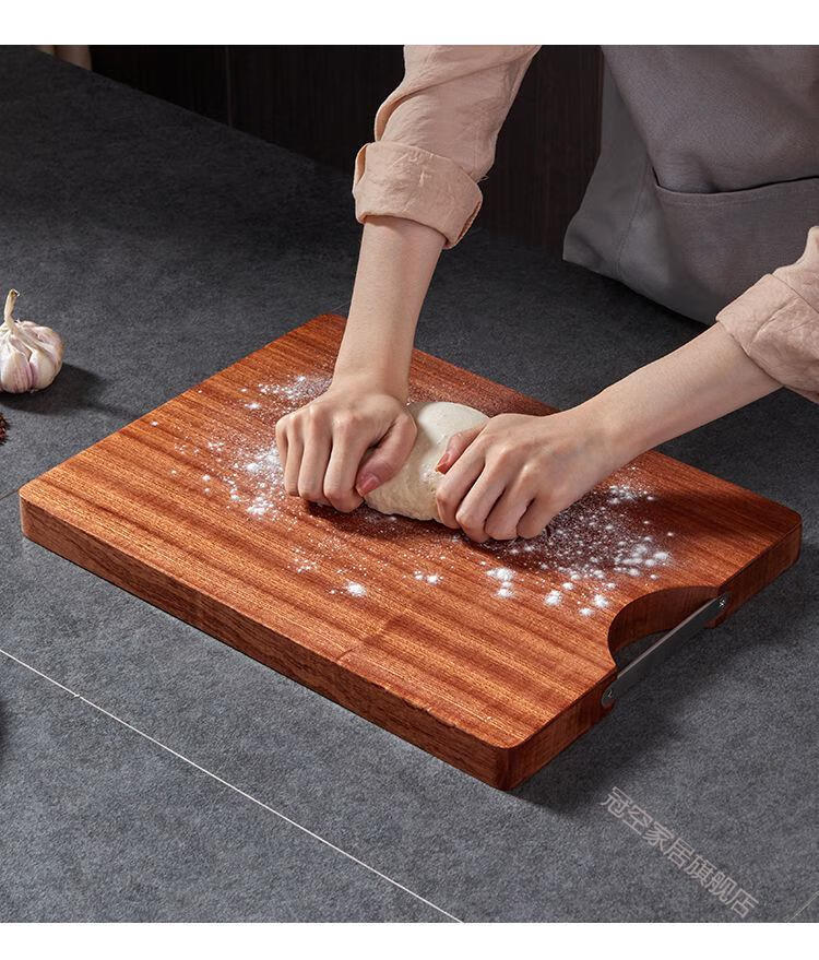 德国guanmen乌檀木菜板实木家用砧板霉切菜板子整木厨房占案板大号