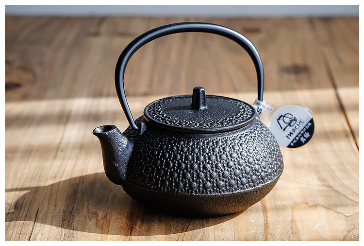 日本岩铸铁瓶泡茶壶进口南部铁器铁壶铸铁急须茶壶茶道9型龟甲纹烧水