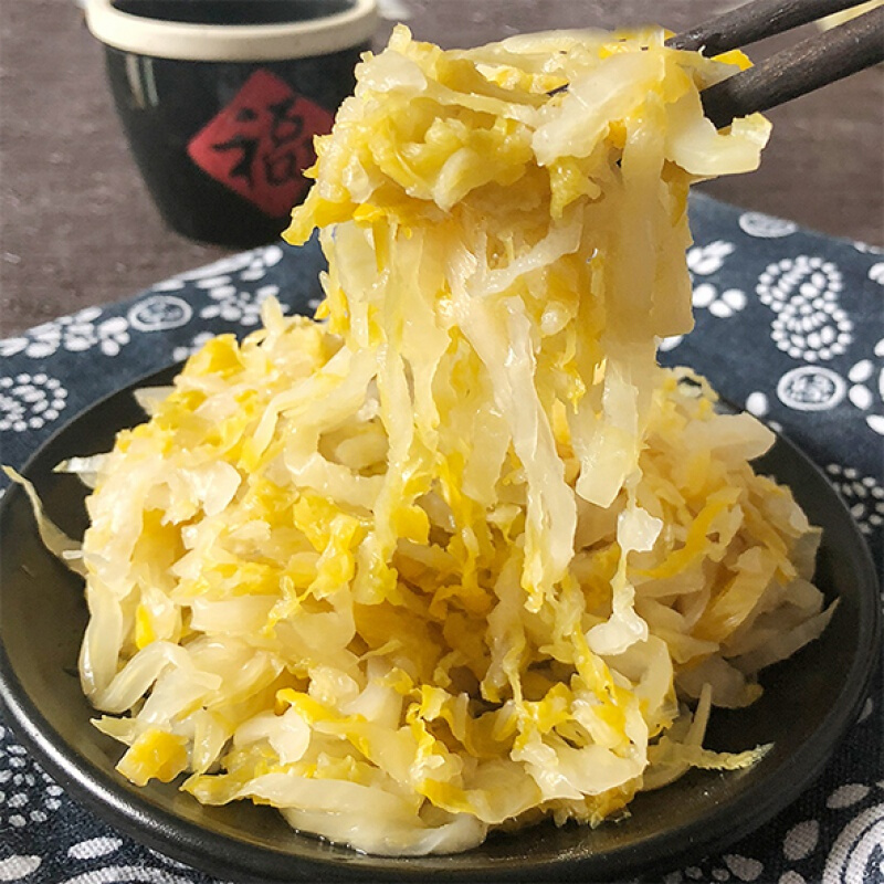 东北大缸酸菜自家酸菜丝酸菜芯腌菜农家特产真空5袋