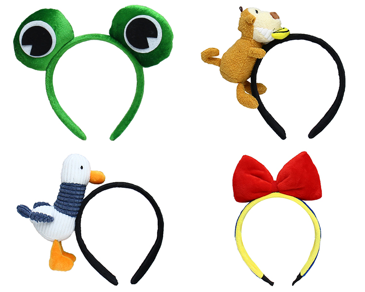 美奈蜜月可爱卡通发箍动物造型头饰搞怪洗脸拍照发卡儿童表演头箍老虎