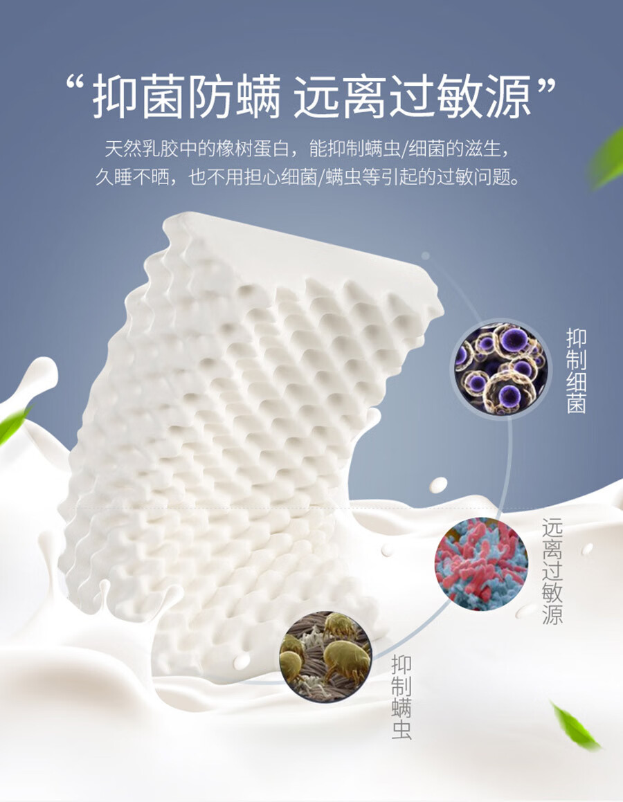 团购佳奥泰国天然乳胶原液90天然乳胶含量波浪颗粒形乳胶枕成人大高枕