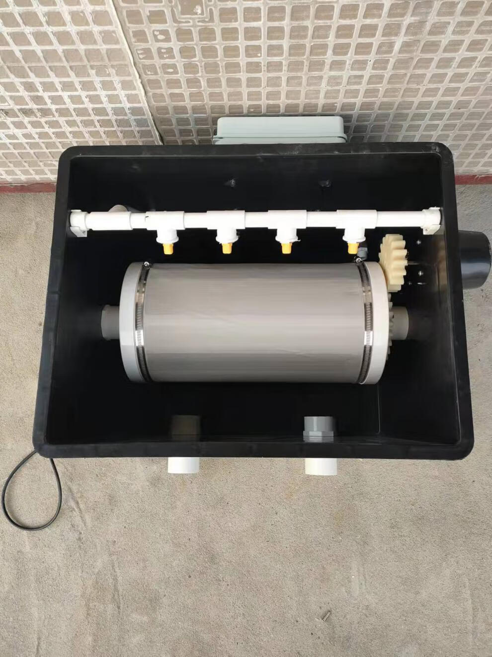 新型转鼓微滤机 转鼓微滤机 自动循环清洗高密度养殖鱼池过滤器 鱼粪