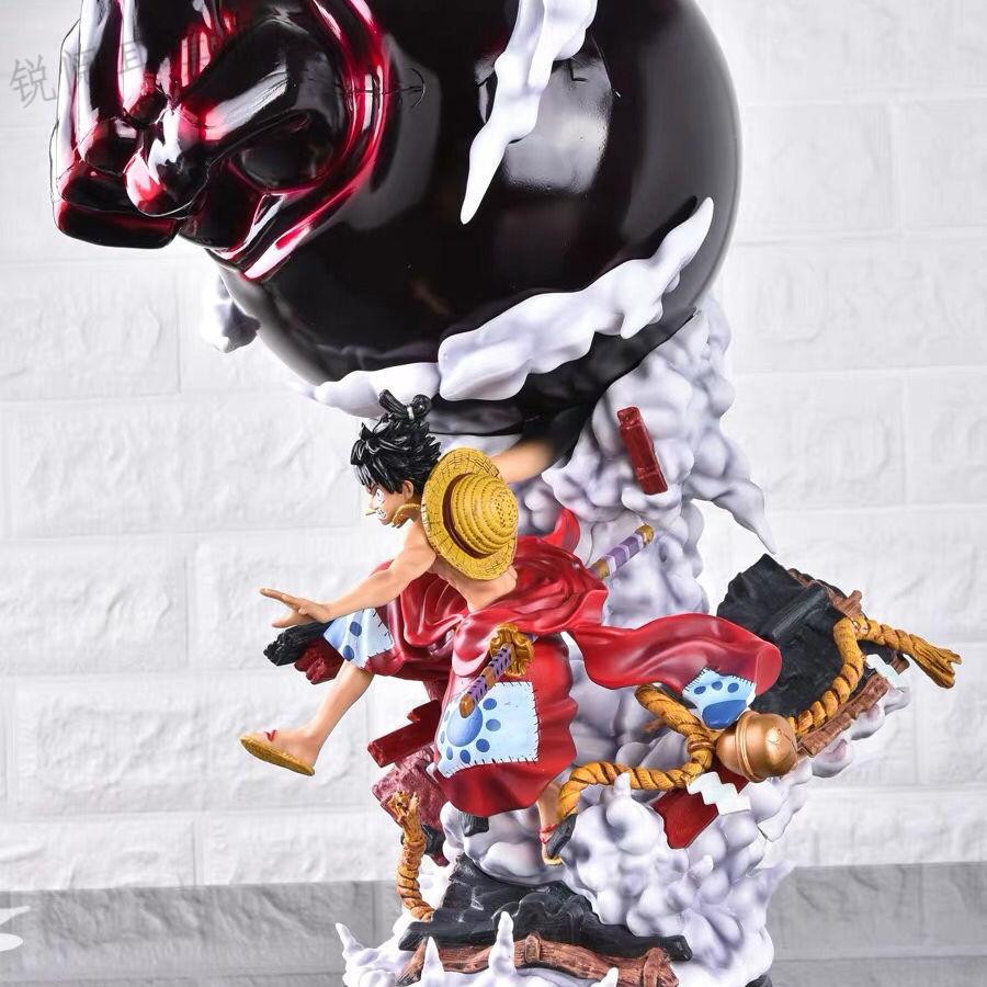 2022年新款超大款海贼王和之国16和服三档路飞gk模型雕像梦幻路飞36cm
