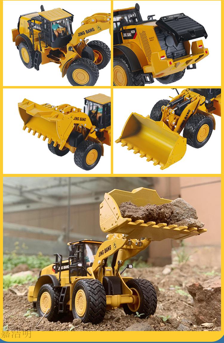 斯太尔卡车模型大号合金翻斗车重型卡车工程车模型渣土运输车矿山运输