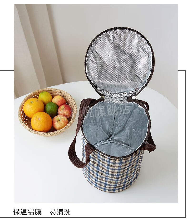 保温桶外套饭袋便当包保温桶袋子学生圆形饭盒袋便当盒饭桶保温袋带饭