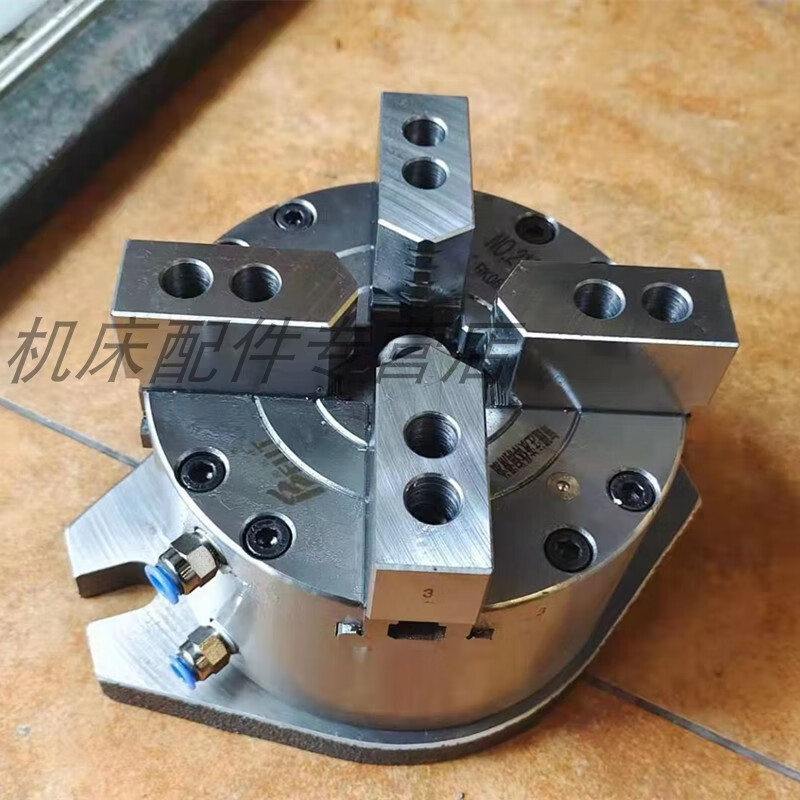 比优特立式四爪中实气动卡盘bk160/200/250-4钻床加工中心攻丝机 bk