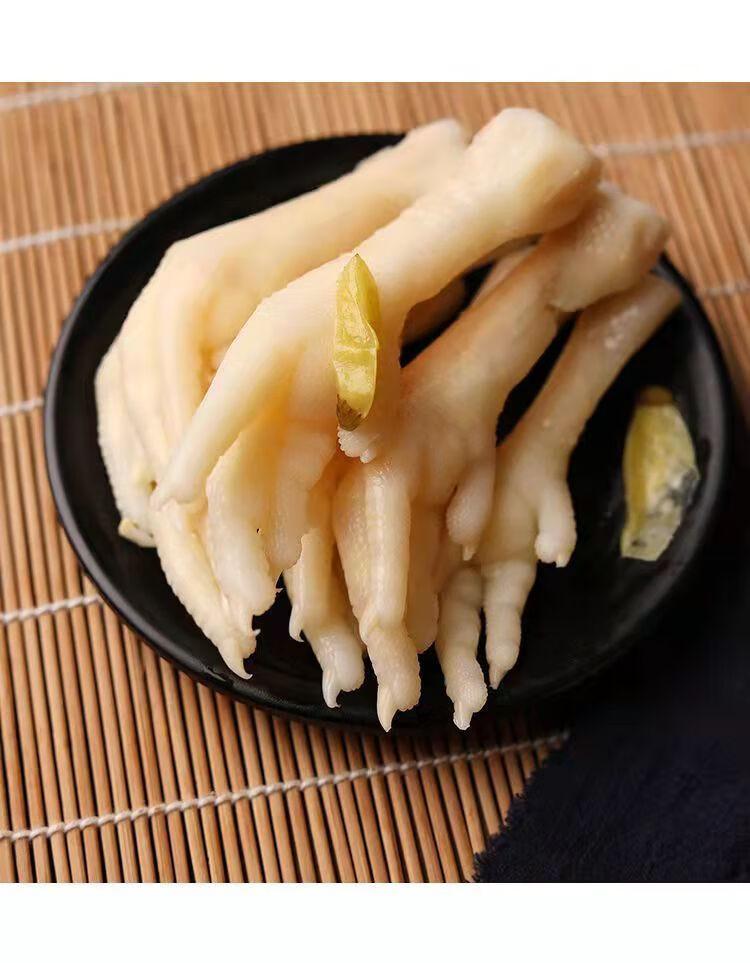 山椒凤爪泡椒鸡爪特产办公室即食小吃肉类网红小包特产辣味 8只单独