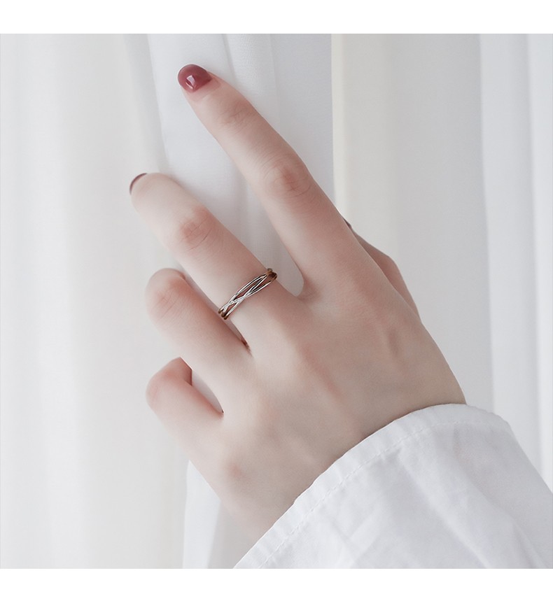 戒指女网红开口戒可调节单身指环尾戒女小指装饰品小号建议尾指佩戴