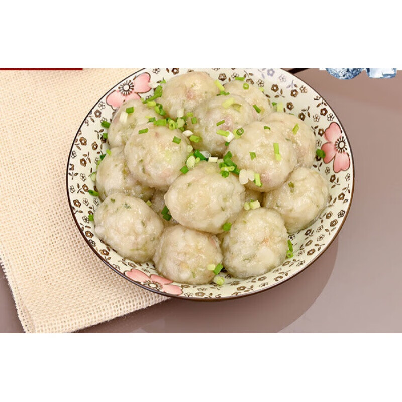 味小府安徽长丰特产手圆子淮南水晶圆子猪肉贡丸猪肉贡圆面圆 圆子