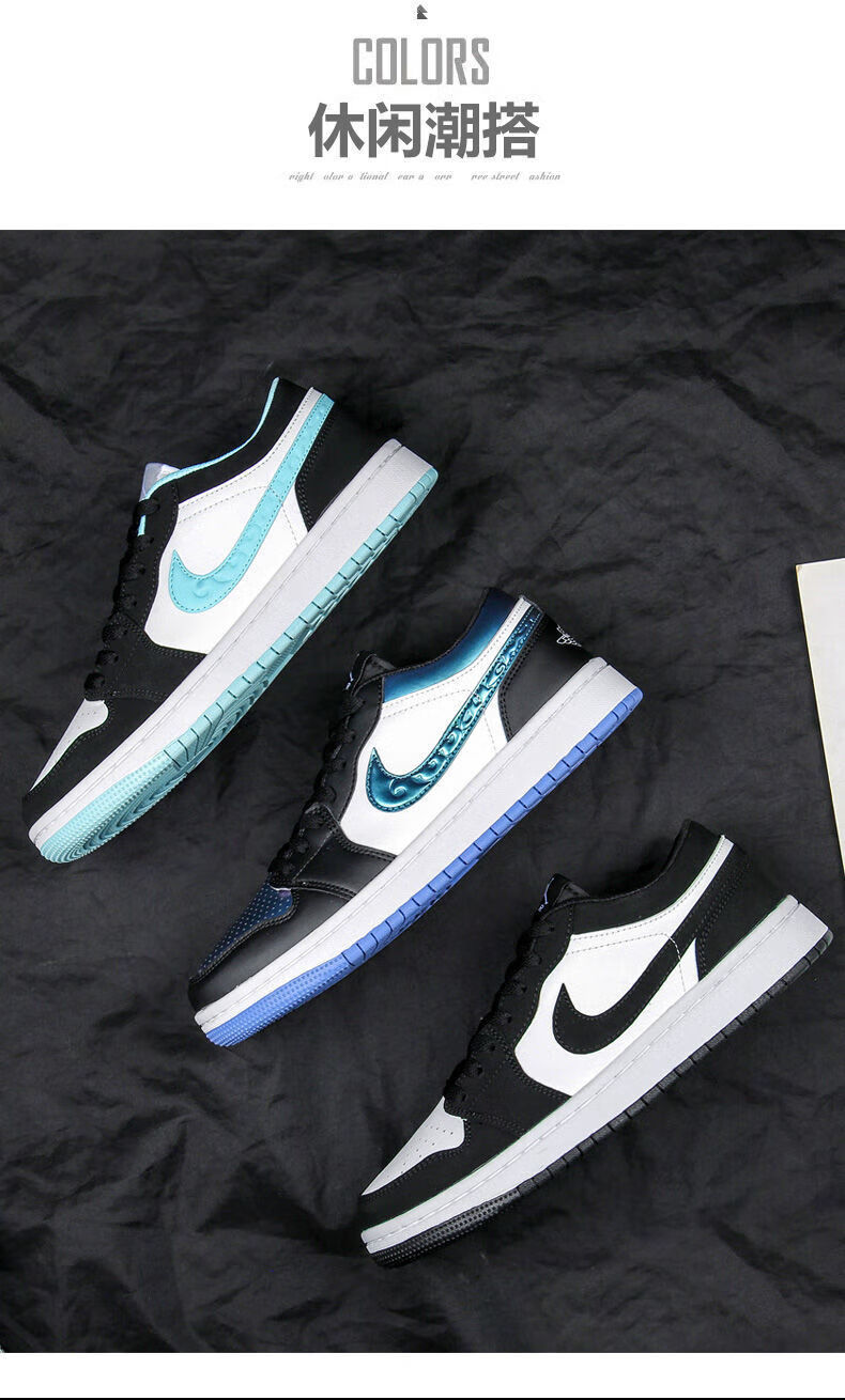 aj男鞋aj1鞋低帮板鞋2022新款女鞋鞋学生休闲运动鞋 冰雪奇缘_高版本