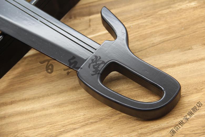 咏春拳蝴蝶双刀咏春表演刀 八斩刀 牛耳双刀 实木制未开刃 双把黑色