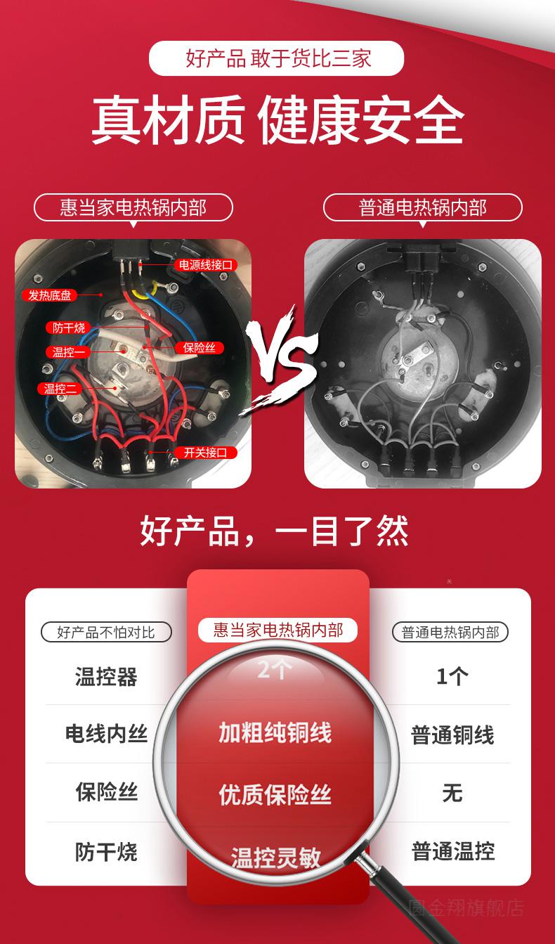 全新多星电炒锅铸铁惠当家电炒锅家用多功能电热锅铸铁电锅煎蒸煮炖