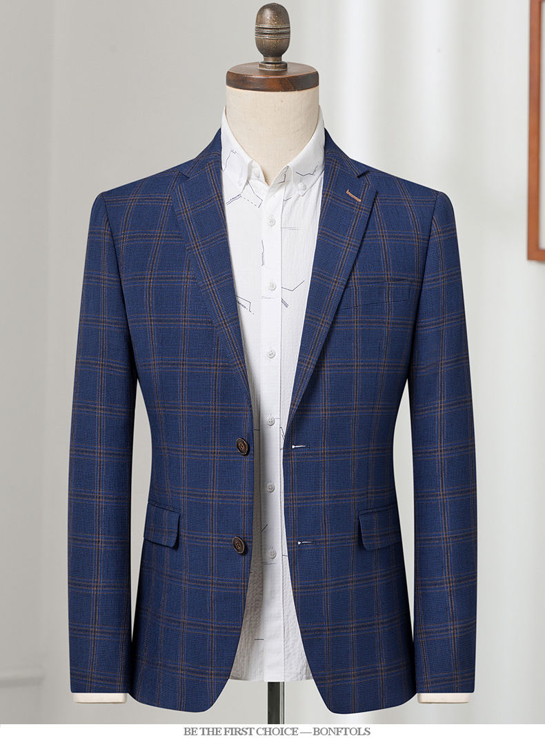 罗蒙【官方精品】羊毛西服单件西装外套休闲潮流上衣秋季新款英伦风