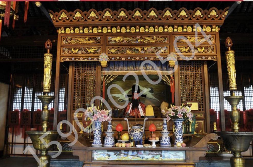 嘉妤 中式实木寺庙宗祠堂道观大型佛龛立柜供桌神龛台祖先牌位神像