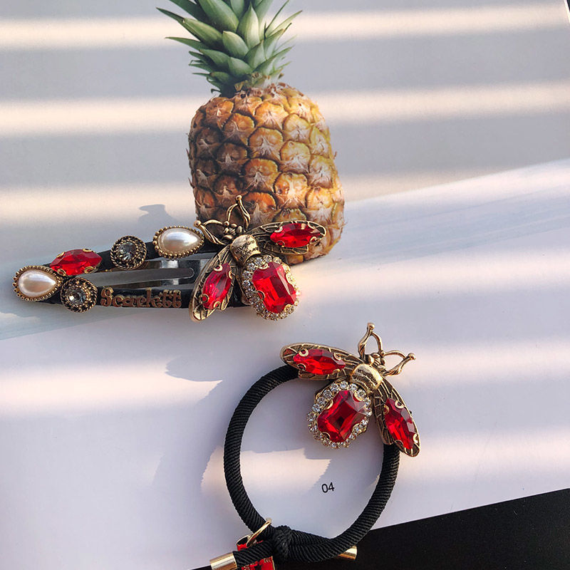 美芙仁小蜜蜂发卡头饰夹子韩国日韩网红小姐姐ins风复古顶夹鸭嘴边