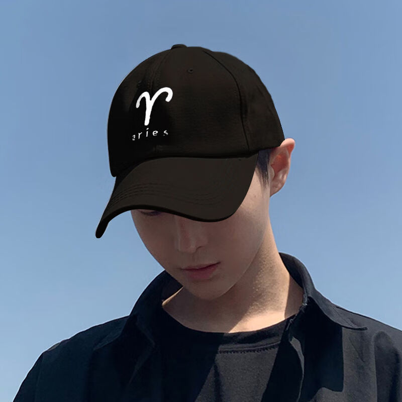 欧瑾 帽子男棒球帽鸭舌帽潮鸭舌帽ins潮牌黑色棒球帽男士夏防晒男生