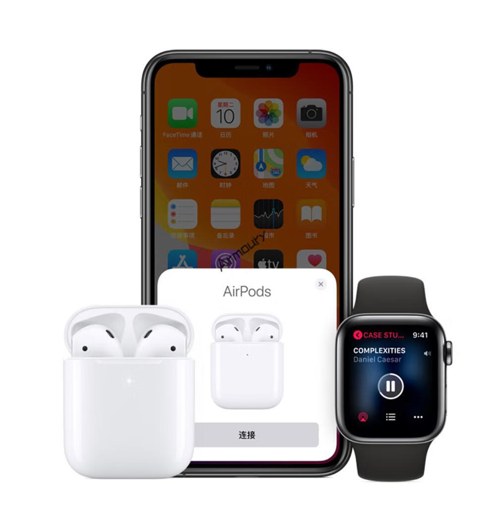 正品保证苹果appleairpods2苹果无线蓝牙耳机二代支持max手机ipadpair