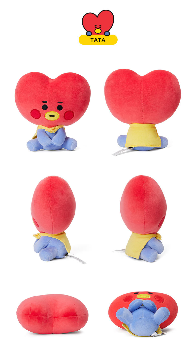 韩国bt21baby防弹少年团bts毛绒坐姿公仔可爱bts动漫周边精品玩偶小马