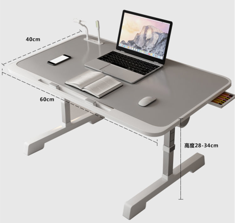 森兰仕床上升降可调节高度折叠书桌学习电脑桌飘窗桌小桌子简易懒人床