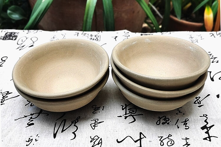 土碗老式土陶碗云南土陶碗斗笠碗粗陶酒碗无釉色釉中式手绘田园风陶瓷