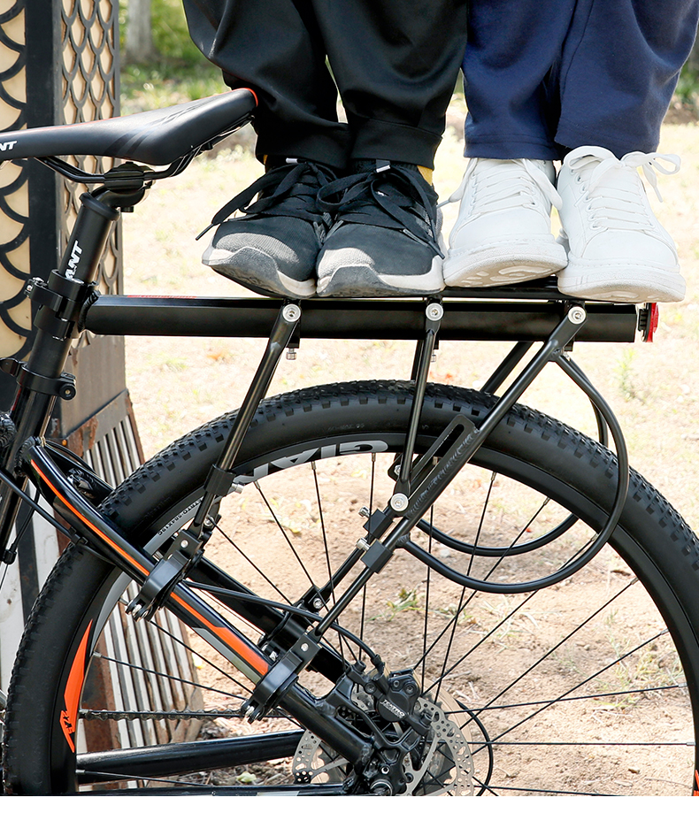 山地自行车后货架 自行车后座架山地车后货架载人置物架公路单车尾架