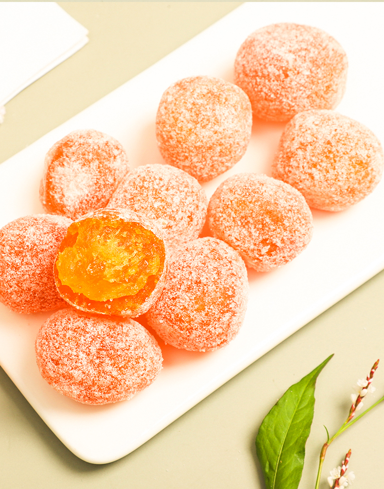 冰糖金桔干天山雪桔500g罐装新疆泡水金橘糖袋装蜜饯果脯零食精选大果