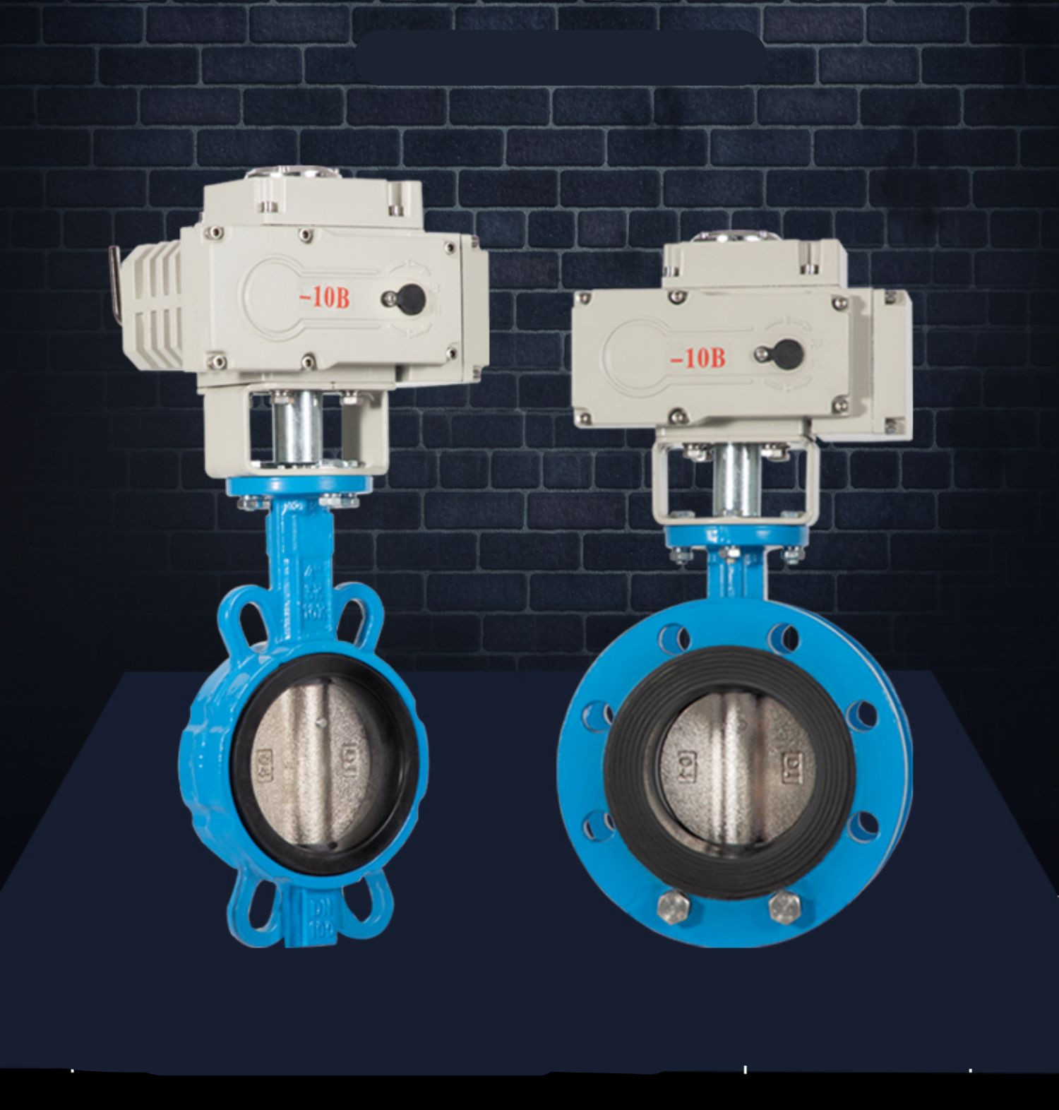 电动法兰对夹式软密封通风蝶阀d971x16dn300250200150水阀对夹dn40