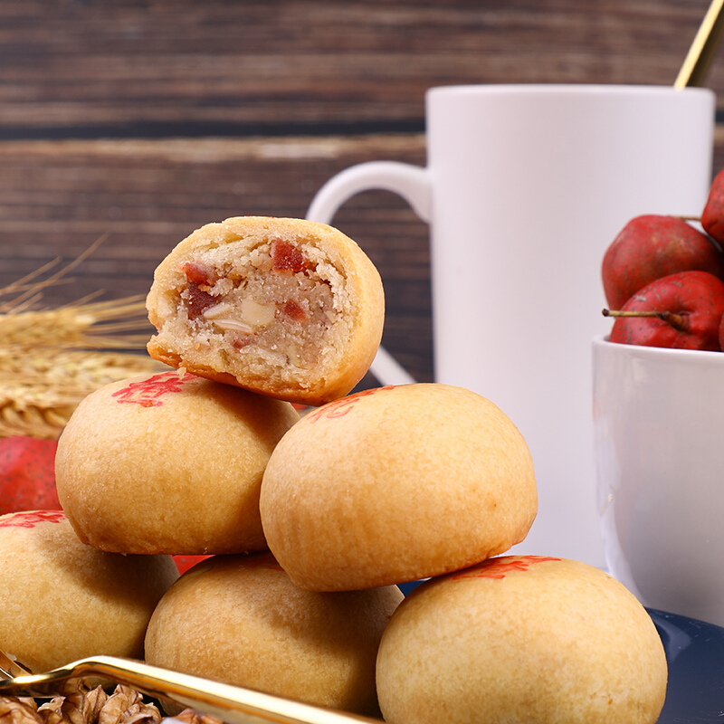 北京稻香村 自来白 袋装传统月饼6块装300g 自来白 默认