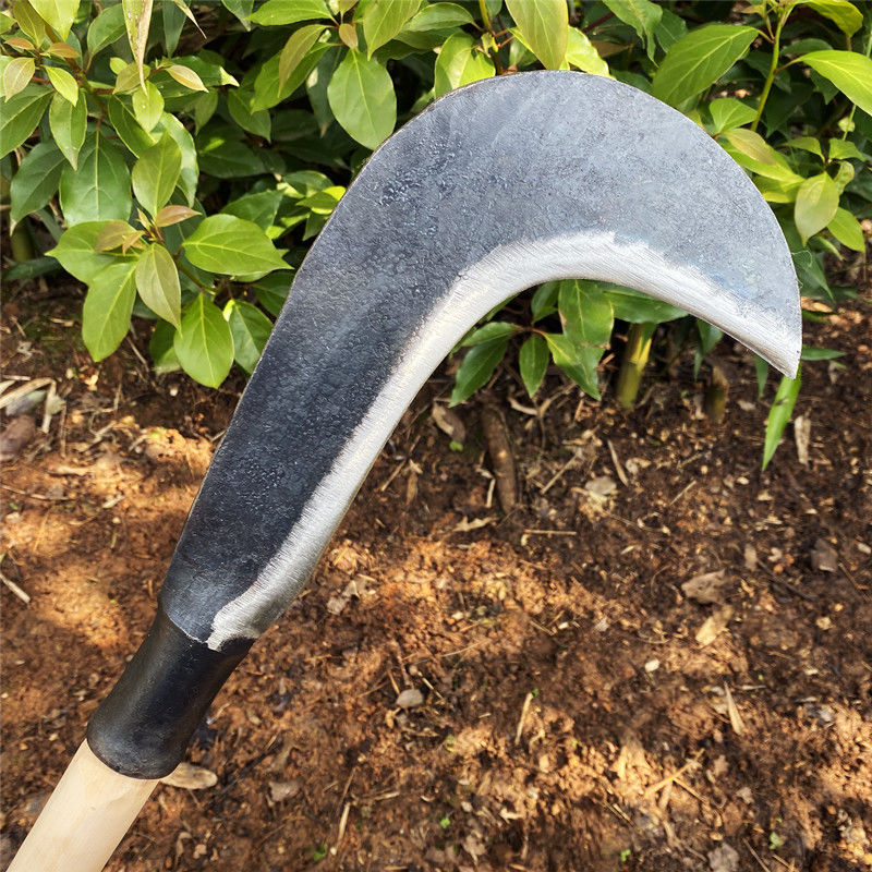 手工镰刀割草柴刀锻打柴刀农村老式农用镰刀老式老牌子 奔新农 5号345