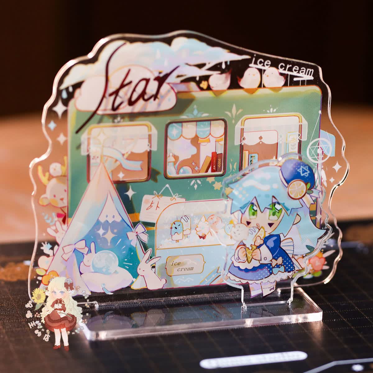 凹凸世界同人周边亚克力挂件立牌格瑞金雷狮安迷修卡米帕洛 12 7cm双