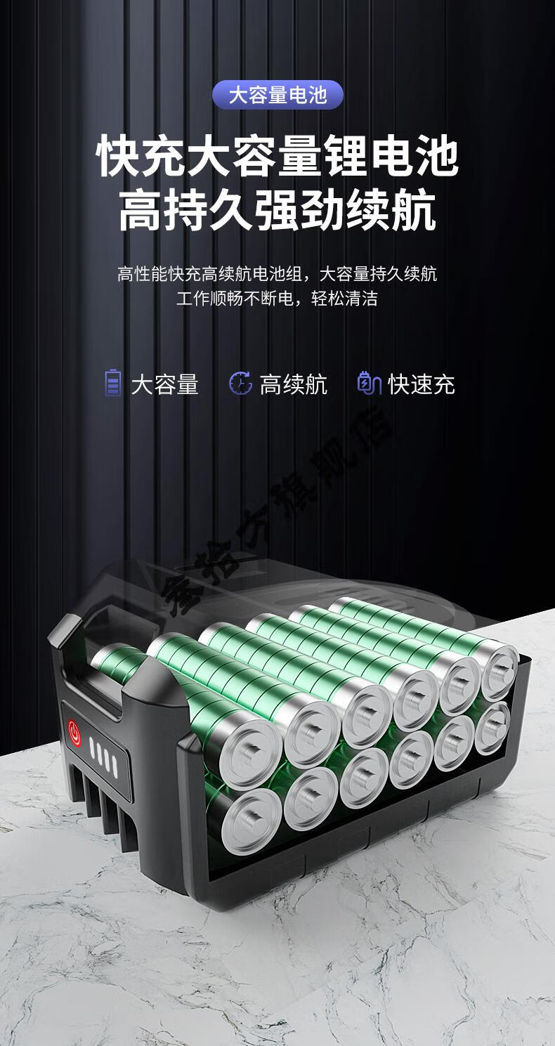 威克士锂电无线洗车机 无线洗车机车用家用高压洗车水枪强力增压锂