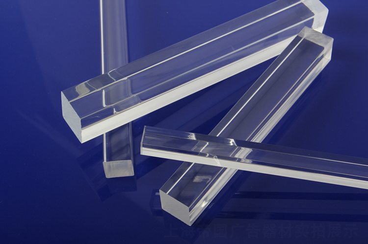 亚克力棒方条透明有机玻璃棒水晶柱四方棒导光棒330mm透明直径2mm圆棒