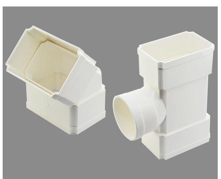 联塑pvc方管方形排水管110*73别墅方转圆弯头三通下水other管卡 方管